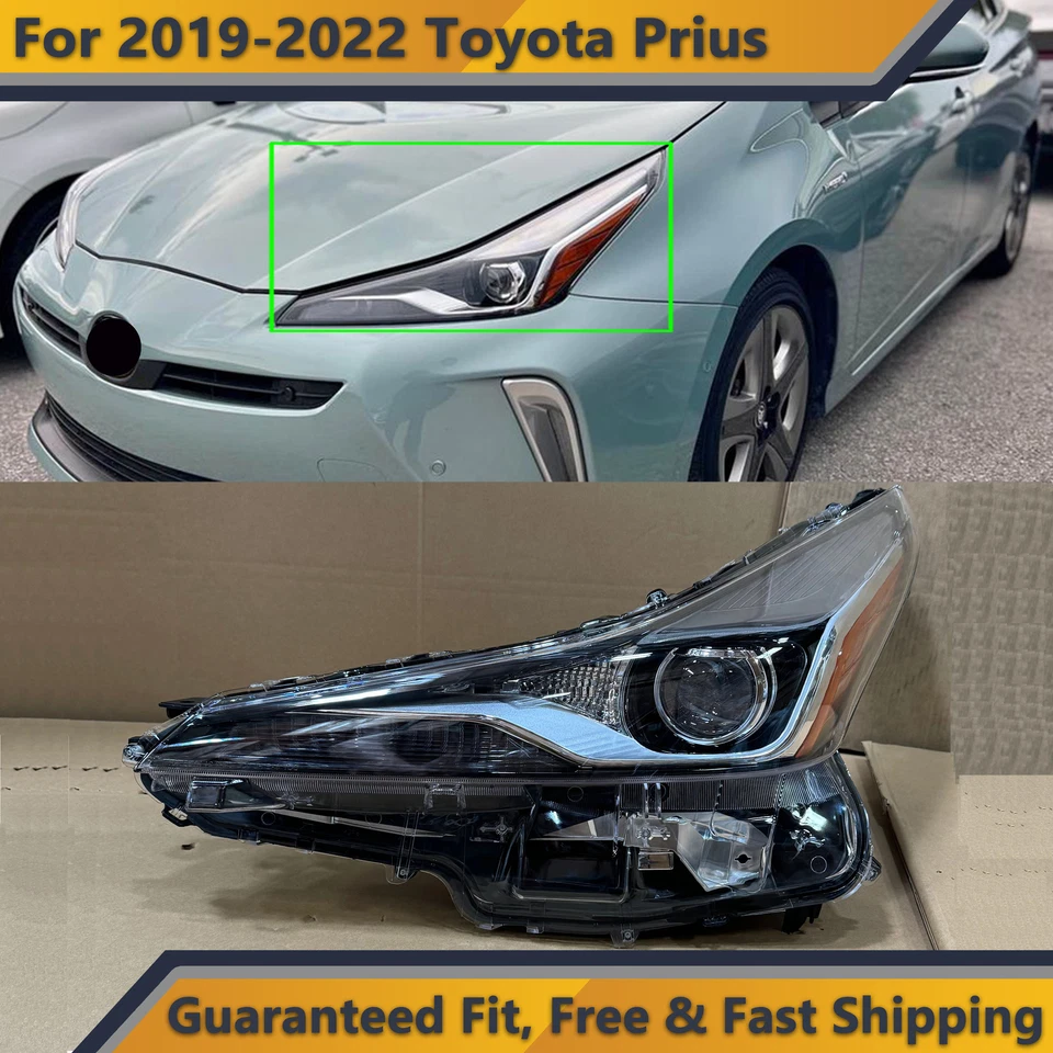 LED Assembly Headlight for 2019 2022 Toyota Prius Left Driver Side LH no Fog - Image 1 of 4