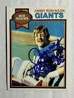 Jimmy Robinson Mt Signed Autograph 1979 Topps Football Card #431 Ex Giants Auto