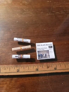 Dollhouse Miniature News Papers 1:12 Scale; Set 2 - Picture 1 of 1