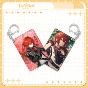 Genshin Impact Diluc Anime Keychain Keyring Bag Cosplay Charm Key Pendant Gift - Picture 1 of 4