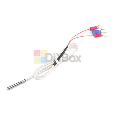PT100 1Meter 2Meters Platinum Resistance Temperature Sensor Temperature Probe - Image 1 of 4