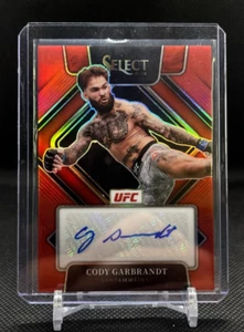 CODY GARBRANDT 2022 Select UFC Auto /99 Red Prizm #SG-CGB - Picture 1 of 2