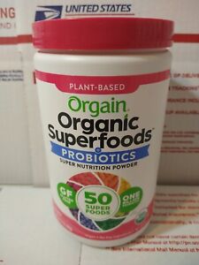 Organic Superfoods + Probiotics Super Nutrition Powder, Berry, 9.9 oz 280g 03/24