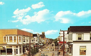 Cape May NJ Washington Street Mall Storefronts Postcard - Picture 1 of 2