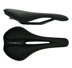 Prime Doyenne Womens Endurance Saddle - Ti Alloy Rail - 141 mm wide - Black - Picture 1 of 4