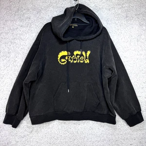 Garfield x Dolls Kill doppelseitiger anthrazitfarbener grafischer Hoodie Erwachsenengröße 3X - Bild 1 von 11