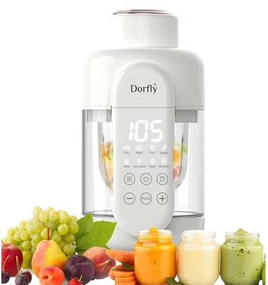 Новый производитель детского питания, стеклянный пюре, 12 унций. Пароварка и блендер, самоочищающиеся,... - Изображение 1 из 4