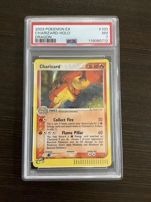 2003 Charizard #100 Charizard-Holo ex Dragon PSA 7 NM Pokemon Graded - Image 1 of 2