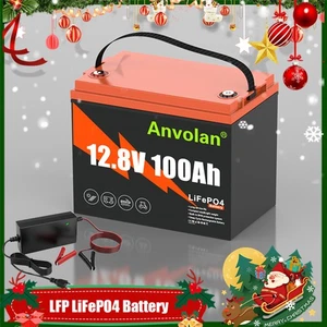 100Ah12V LithiumBatterie LiFePO4 Akku 100A BMS Wohnmobil Solarbatterie+Ladegerät - Bild 1 von 22