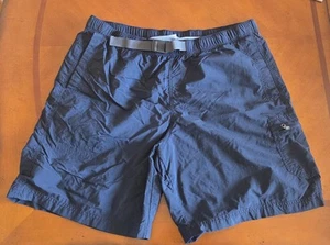 Columbia Shorts Mens XL Black Nylon Swim Trunks Lined Omni Shade Protection - Picture 1 of 5