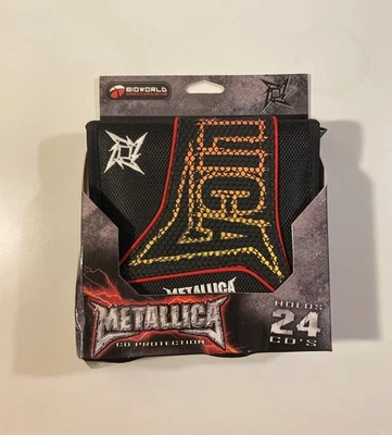 Metallica 24 CD Holder Wallet Zippered Rare Embroidered Red Load ReLoad Bioworld - Image 1 of 4