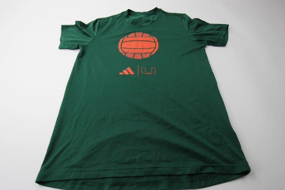 Camisa Miami Hurricanes Adidas Manga Corta Para Hombre Verde Oscuro Usada Foto 1 de 1