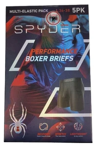 Spyder Herren Lg 36-38 Performance Boxershorts 5er Pack Multi-Elastic Pack Stretch - Bild 1 von 6