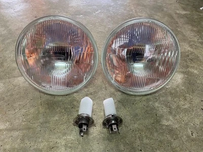 Head Lights Lamps BEAM H4 7" DATSUN 1000 1200 1500 112 113 200SX B310 B110 312 - Imagem 1 de 4