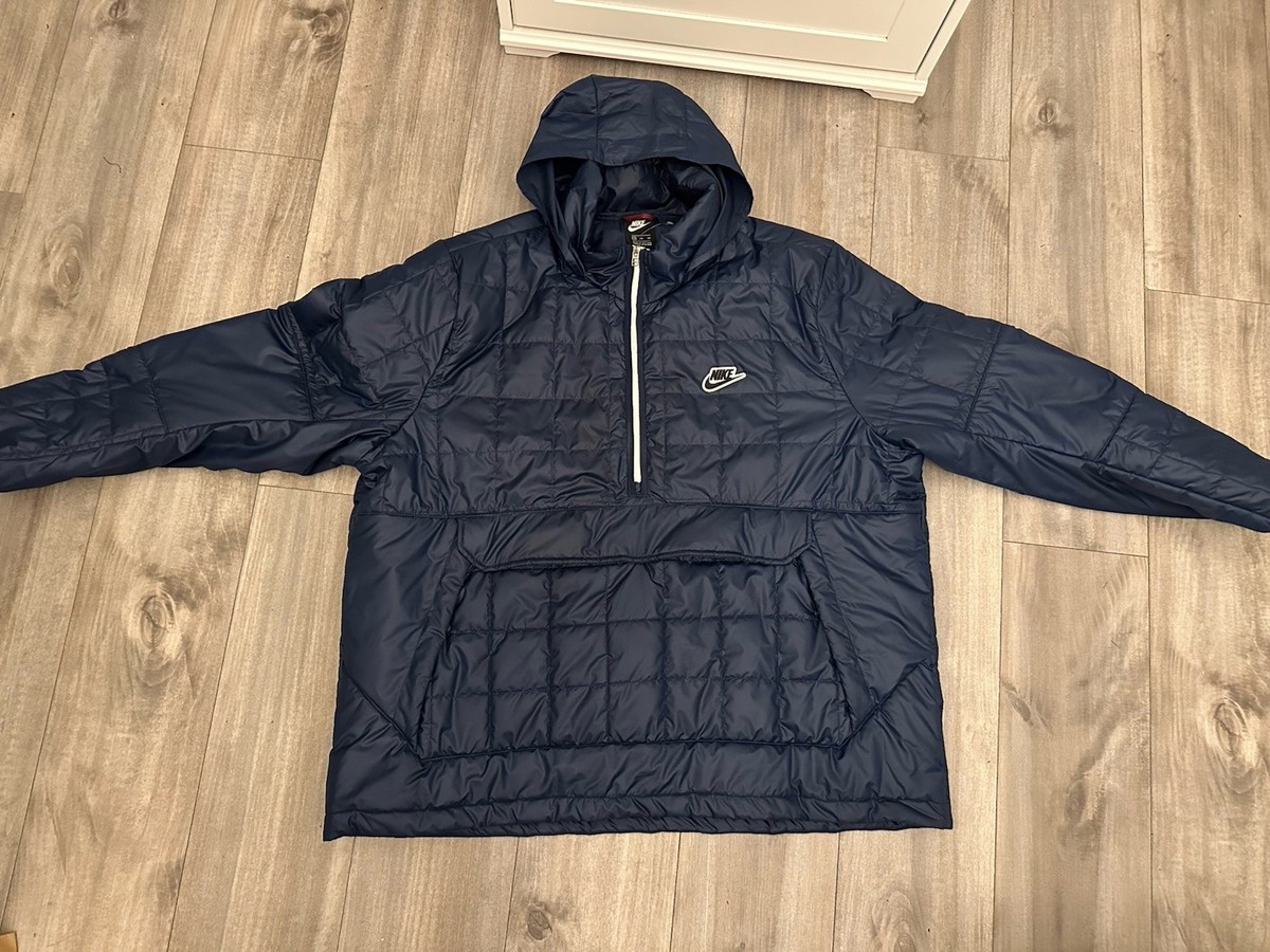 Nike ネイビー 長袖 Vネック ジャケット XL 12je9v32-a1.jpg
