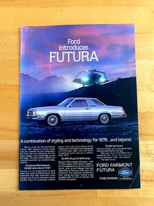 1978 Print Ad Ford Fairmont Futura - Picture 1 of 1