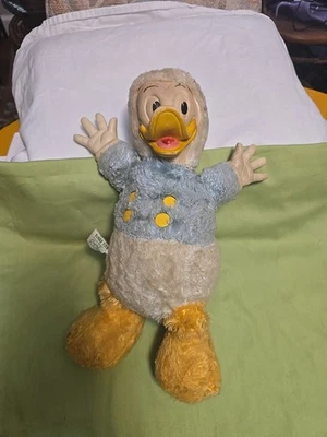 Raro Gund De Colección Años 40 o 50 Felpa Goma Cara/Manos Pato Donald Buen Estado - Uso Foto 1 de 4