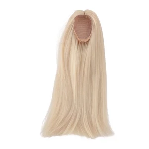 (Milky Gold) Doll Hair Wig Simulation Middle Part Long Hair Wig For - Picture 1 of 12