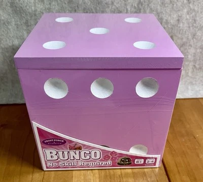 BUNCO Jogo Sem Habilidade Necessária Front Porch Classics NOVO EM FOLHA Rosa Die CAIXA LACRADA - Imagem 1 de 3