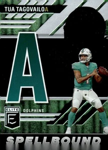 2023 Donruss Elite #SB-TT7 Tua Tagovailoa Spellbound Green - Bild 1 von 2