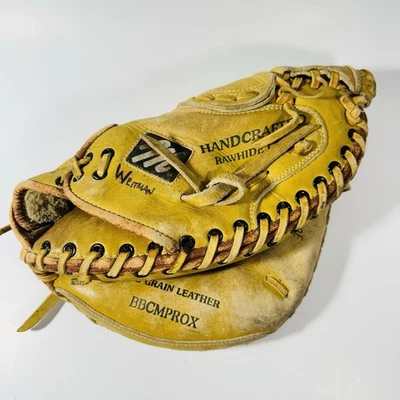 MacGregor Leather Catchers Mitt- scoop Toe Deep Pocket Pro Hinge BBCMPROX  - Image 1 of 4
