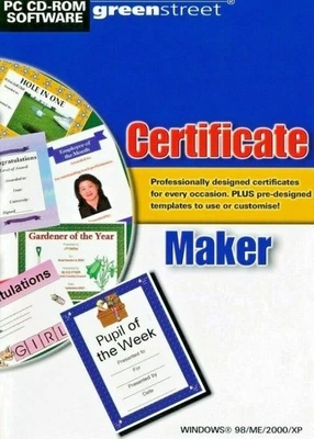 Certificate Maker - Create & Print - PC CD-ROM Software - Image 1 of 2