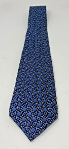 Dockers Blue Geometric Tie 100% Silk - Picture 1 of 3