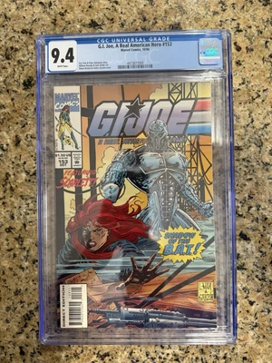 1994 G.I. JOE A Real American Hero #153 CGC 9.4 White pages ARAH Low print Rare - Image 1 of 2