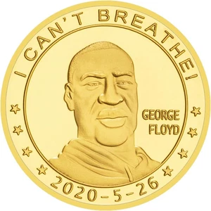 I Cant Breathe George Floyd Collectible Commemorative Coin Black Lives Matter Co - Picture 1 of 12