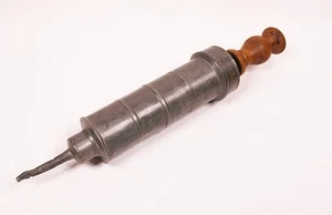 Pewter Antique French Handheld Sausage Stuffer - Picture 1 of 6