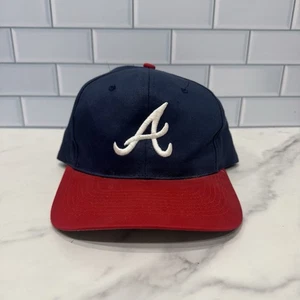 De colección Años 90 Drew Pearsons MLB Béisbol Atlanta Braves Ajustable Snap Back Sombrero - Imagen 1 de 7