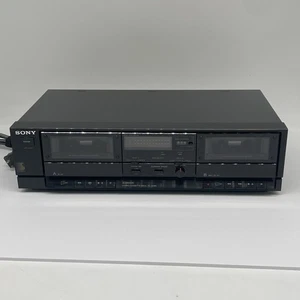 Sony Model TC-W390 Stereo Dual Cassette Tape Deck Stereo W/ Manual*SERVICED READ - Picture 1 of 9