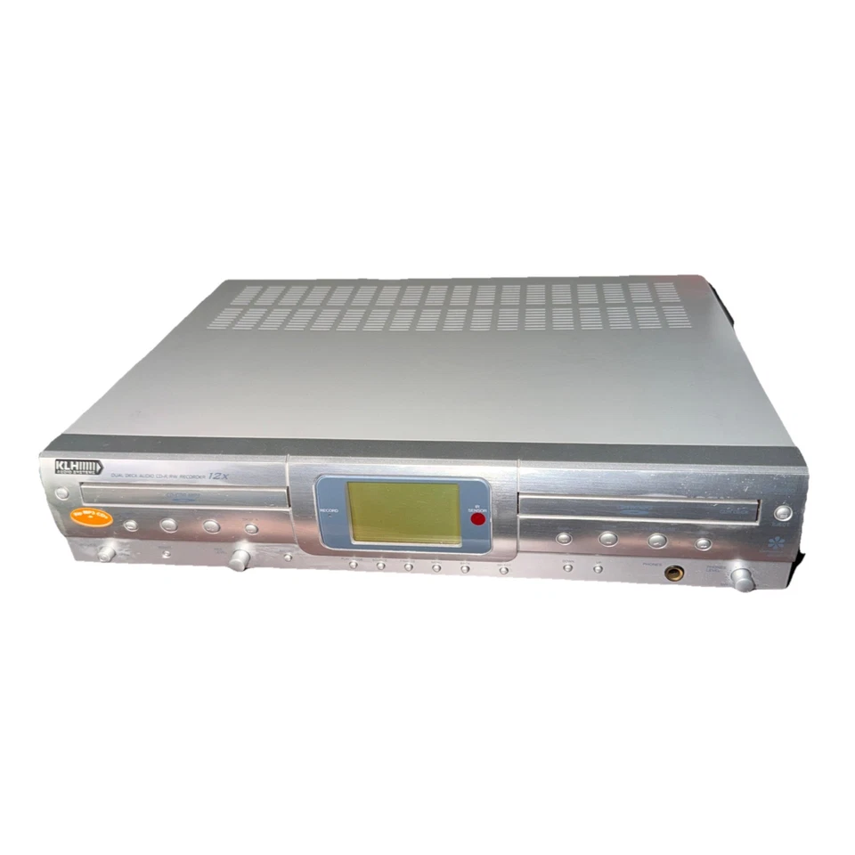 KLH CDR-2000 Dual Deck Audio Cd-R/RW CDR/MP3/CDRW Recorder Tested - Image 1 of 1