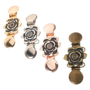  4 Pcs Sweater Clips for Women Cardigan Shirt Retro Collar Cinch Clothing - Picture 1 of 12