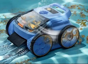 Robot Pulitore SAT20 MURO LATI Piscina Senza fili NUOVO Doppio Motore Pareti - Foto 1 di 10