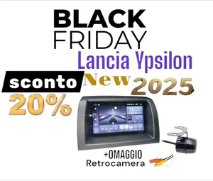 AUTORADIO  LANCIA Y  DOPPIO DIN 7  COMPLETO ANDROID  1 3, 4GB /32GB - Foto 1 di 2