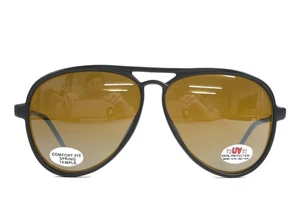 Gafas de sol Supervision vintage negras mate monturas piloto con lentes marrones - Imagen 1 de 10