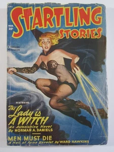 Startling Stories Pulp v. 21 #1, Mar. 1950 GD Classic Bergey Witch Cover! - Picture 1 of 7