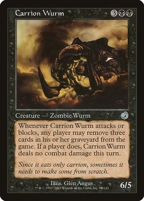 MTG Torment --- CARRION WURM --- Uncommon! NM! Magic the Gathering! - Image 1 of 3