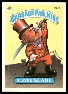 Topps Garbage Pail Kids 1986 serie 5 #167b Slade asesinado EX - Imagen 1 de 2