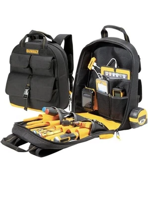 Dewalt USB Charging Tool Backpack – Durable Heavy Duty Tool Bag With USB Port - Image 1 of 4