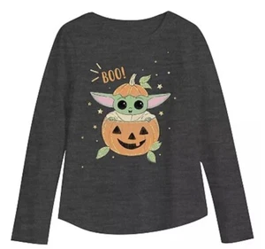 The Mandalorian Grogu /Baby Yoda Pumpkin Halloween Star Wars Shirt Size 5 (#2) - Picture 1 of 4