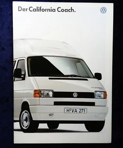 VW Bus T4 California Coach Prospekt 7.1995 ...mit Farben und Polster im Prospekt - Picture 1 of 7