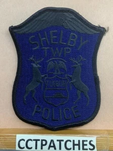 SHELBY TOWNSHIP, MICHIGAN POLICE SUBDUED (BLUE) SHOULDER PATCH MI - Imagen 1 de 2
