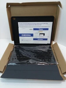 NEW Case With Keyboard - Chesona Ultra-Thin Stand Leather Wireless - Picture 1 of 2