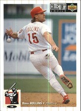 1994 Collector's Choice Philadelphia Phillies Baseball Card #141 Dave Hollins