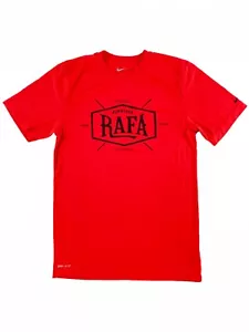 Rafael Nadal Advantage Rafa Tennis Red/Orange Small Shirt by Nike Dri-Fit - Picture 1 of 2