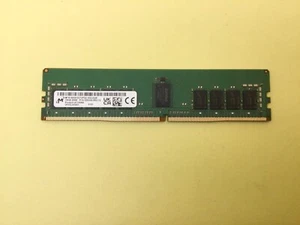MICRON 16GB (1X16GB) 2RX8 PC4-3200AA RDIMM SERVER MEMORY MTA18ASF2G72PDZ-3G2J3 - Picture 1 of 3