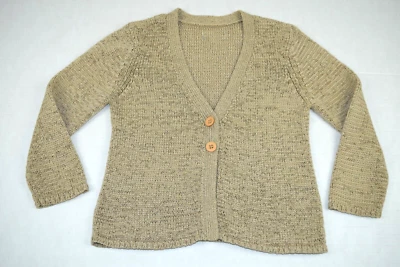 Suéter Vintage Brillo Trigo Dorado Talla S/M Años 90 Lujoso Tejido Sedoso Favorito Foto 1 de 4