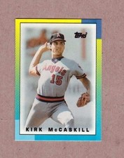 1990 Topps Baseball Card Mini Leaders #9 Kirk McCaskill California Angels